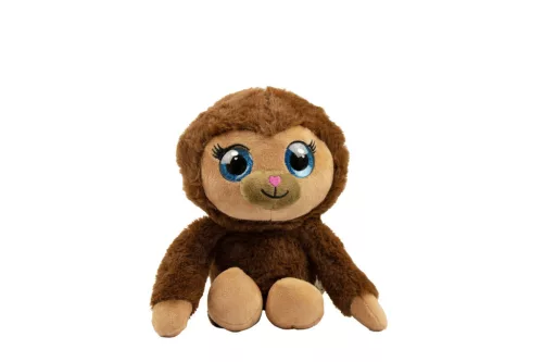 Peluche mignonne à gros yeux Singe 30cm de hauteur - Marron