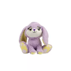 Peluche mignonne à gros yeux Lapin 30cm de hauteur - Violet