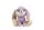 Peluche mignonne à gros yeux Lapin 30cm de hauteur - Violet