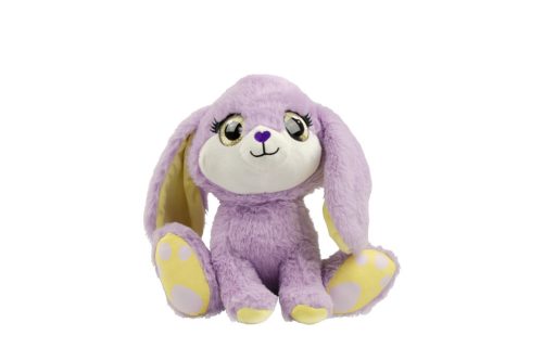 Peluche mignonne à gros yeux Lapin 30cm de hauteur - Violet