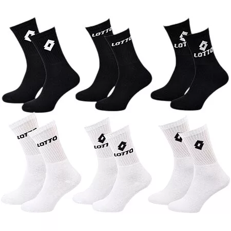 Chaussettes de sport Lotto - 3 paires/paquet - noir - 39-42