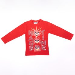   T-shirt à manches longues Angry Birds pour garçon - t-shirt en coton - rouge_122
