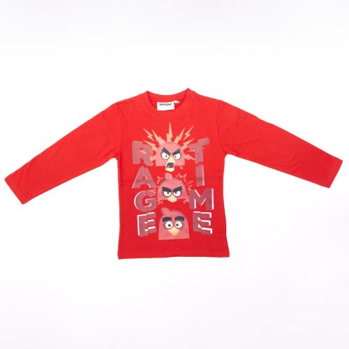 T-shirt à manches longues Angry Birds pour garçon - t-shirt en coton - rouge_140