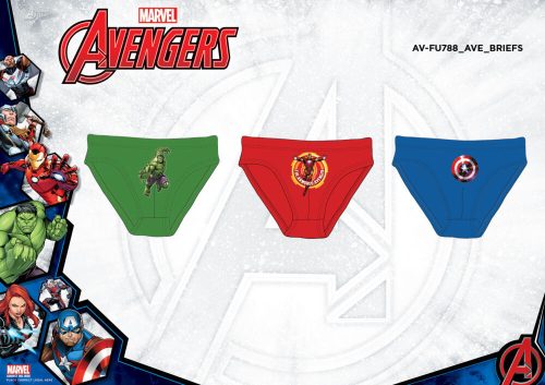 3 pièces de caleçons en coton pour garçon Avengers