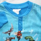 Pyjama enfant mince et long en coton - Avengers - avec motif de Iron Man - Jersey - bleu moyen - 104