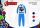 Pyjama en interlock de coton d'hiver pour enfants - Avengers - bleu moyen - 140