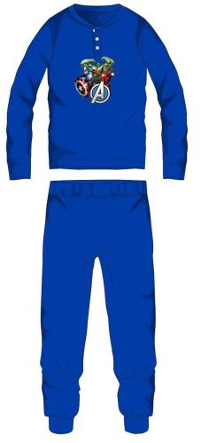 Vengeurs pyjama épais d'hiver pour enfants - pyjama en flanelle de coton - bleu moyen - 122