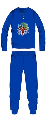 Vengeurs pyjama en coton d'hiver pour enfants - pyjama interlock - bleu moyen - 116