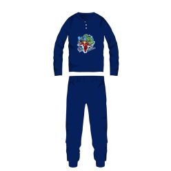   Vengeurs pyjama en coton d'hiver pour enfants - pyjama interlock - bleu foncé - 122