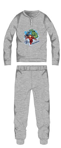 Vengeurs pyjama en coton d'hiver pour enfants - pyjama interlock - gris - 104