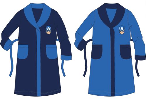 Peignoir en coral pour enfants Avengers - bleu foncé - 116