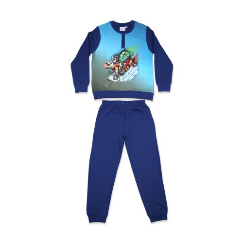 Pyjama en flanelle d'hiver pour enfants - Avengers - bleu foncé - 116