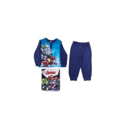   Pyjama enfant mince et long en coton - Avengers - 104 - bleu foncé
