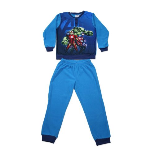 Pyjama polaire d'hiver pour enfants - Avengers - bleu moyen - 104