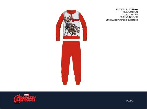 Pyjama enfant Avengers - pyjama en jersey de coton - rouge - 110
