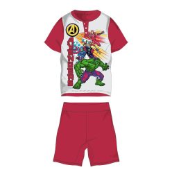   Pyjama d'été à manches courtes pour enfant Avengers - pyjama en jersey de coton - rouge - 104
