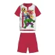 Pyjama d'été à manches courtes pour enfant Avengers - pyjama en jersey de coton - rouge - 128