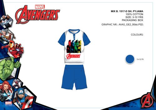 Pyjama en coton sans manches Avengers