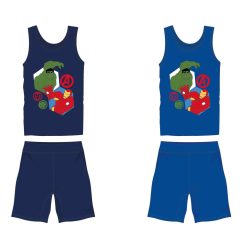   Les Vengeurs ensemble d'été en coton - ensemble t-shirt-short - bleu foncé - 98