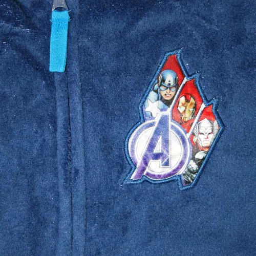 Peignoir enfant chaud - Coral - Avengers - bleu foncé - 98