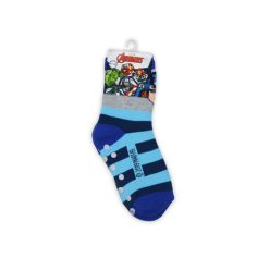   Chaussettes de cheville avec antidérapant pour enfants Avengers - sherpa - gris-bleu - 27-30