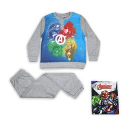   Pyjama d'hiver en coton pour enfants - Avengers - bleu foncé - 110