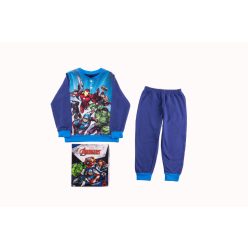   Pyjama en flanelle pour enfants - Avengers - bleu foncé-bleu - 98