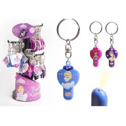 PORTE-CLÉS LAMPE DE POCHE PRINCESSES DISNEY