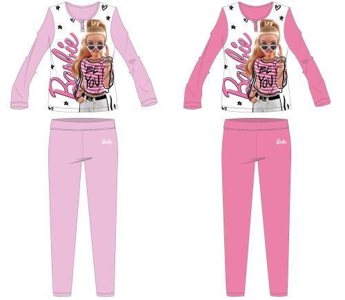 Pyjama en jersey de coton Barbie pour enfants - rose - 104