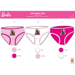   Lot de 3 culottes Barbie pour fillette - Culottes en coton 3 pièces