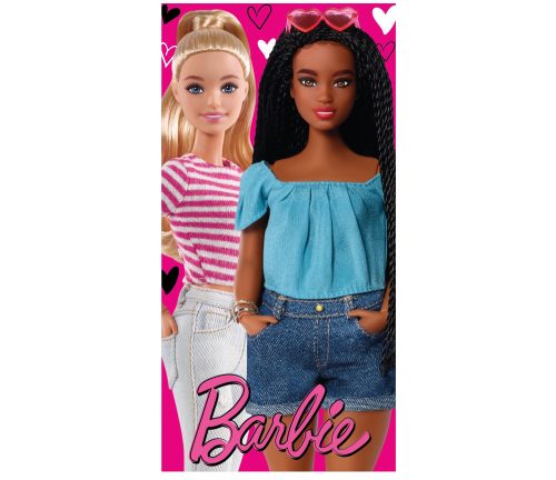 Serviette de plage 100% coton Barbie - 70x140 cm