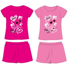   Ensemble d'été en coton Barbie - ensemble t-shirt-short - rose - 134