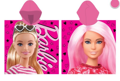 Poncho Barbie 100% coton - 55x110 cm