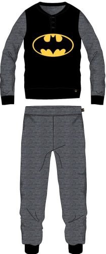 Pyjama en coton fin pour homme Batman - pyjama en jersey - noir-gris foncé