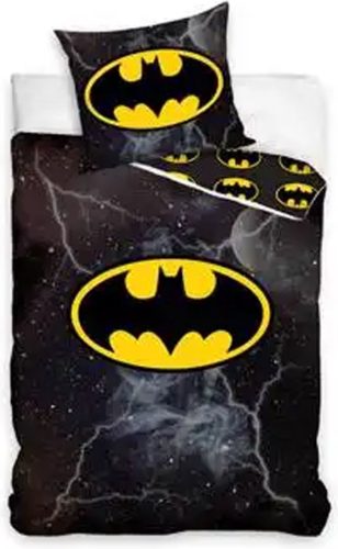 Ensemble de literie Batman Lightning 100% coton 140x200 + 65x65
