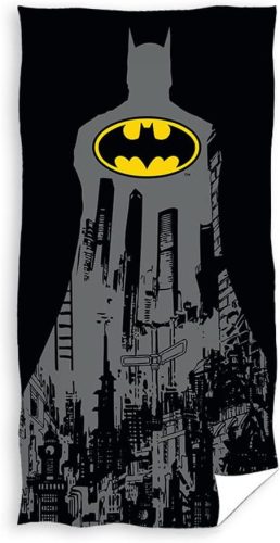 Serviette de plage pour enfants Batman - 100% coton - 70x140 cm - noir