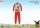 Pyjama en interlock de coton d'hiver pour enfants - Bing Bunny - rouge - 116
