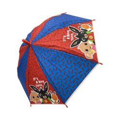   Parapluie semi-automatique pour enfant Bing - 68cm - Bleu et Rouge
