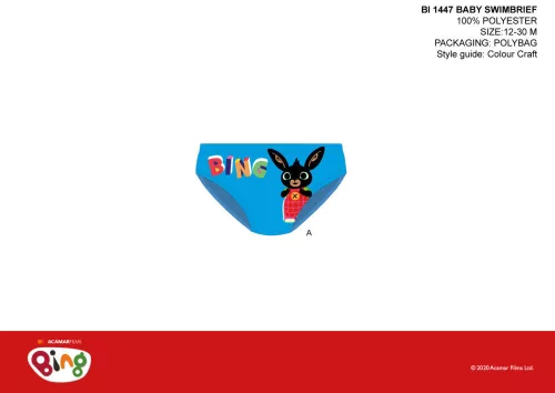 Le lapin Bing pour bébés garçons