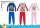 Pyjama en coton épais d'hiver pour enfants - pyjama en flanelle - Baby Shark - bleu foncé - 110