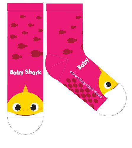 Chaussettes normales en coton avec antidérapant Baby Shark pour enfants