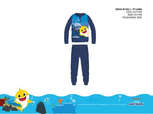 Pyjama en jersey de coton pour enfant Baby Shark - pour garçons