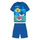 Pyjama d'été à manches courtes pour enfant Baby Shark - pyjama en jersey de coton - bleu moyen-bleu - 116