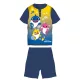 Pyjama d'été à manches courtes pour enfant Baby Shark - pyjama en jersey de coton - bleu foncé - 104