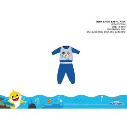   Pyjama bébé Baby Shark - pyjama en jersey de coton - bleu moyen - 86