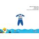 Pyjama bébé Baby Shark - pyjama en jersey de coton - bleu moyen - 98