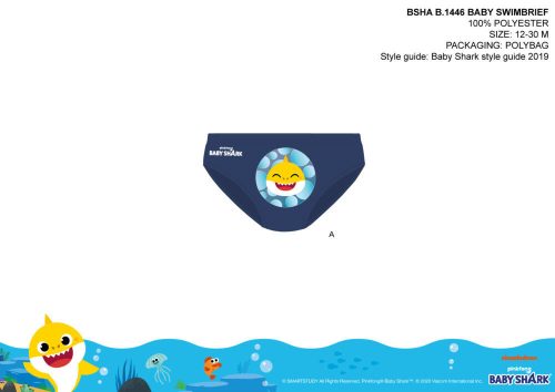 Requin bébé maillot de bain pour bébé garçon - bleu foncé - 92