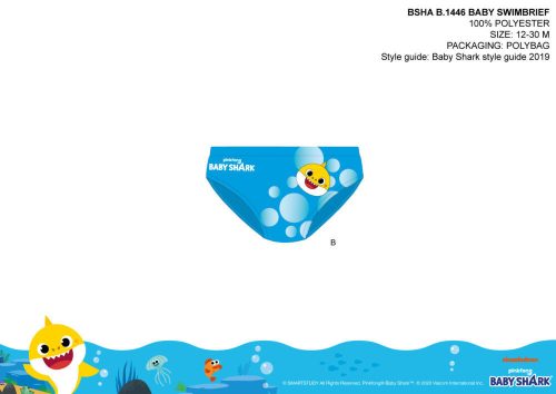 Requin bébé maillot de bain pour bébé garçon - bleu clair - 92