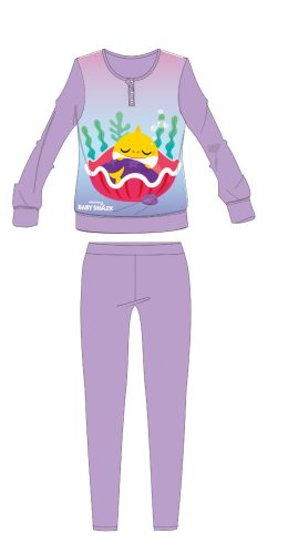 Pyjama en jersey de coton pour enfant Baby Shark - pour filles