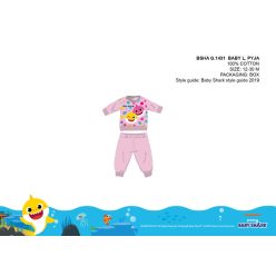   Baby Shark pyjama bébé - pyjama en jersey de coton - rose clair - 80
